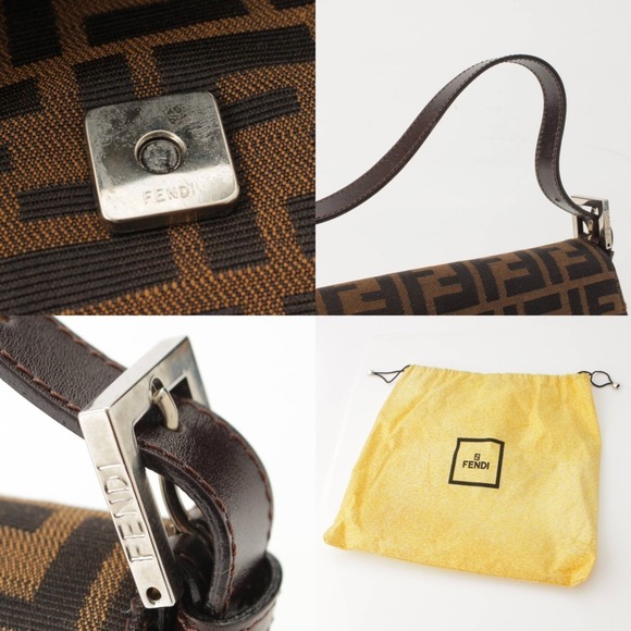 Fendi Zucca Baguette Mamma Handbag Brown - Picture 8 of 9